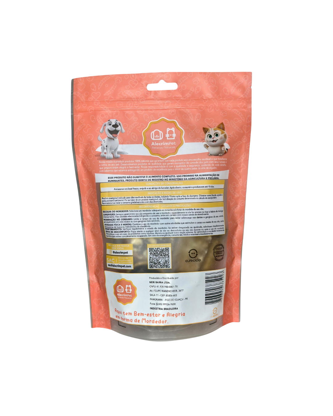 Rosquinha Mineira / Pele bovina enrolada em rodela - Alecrim Pet