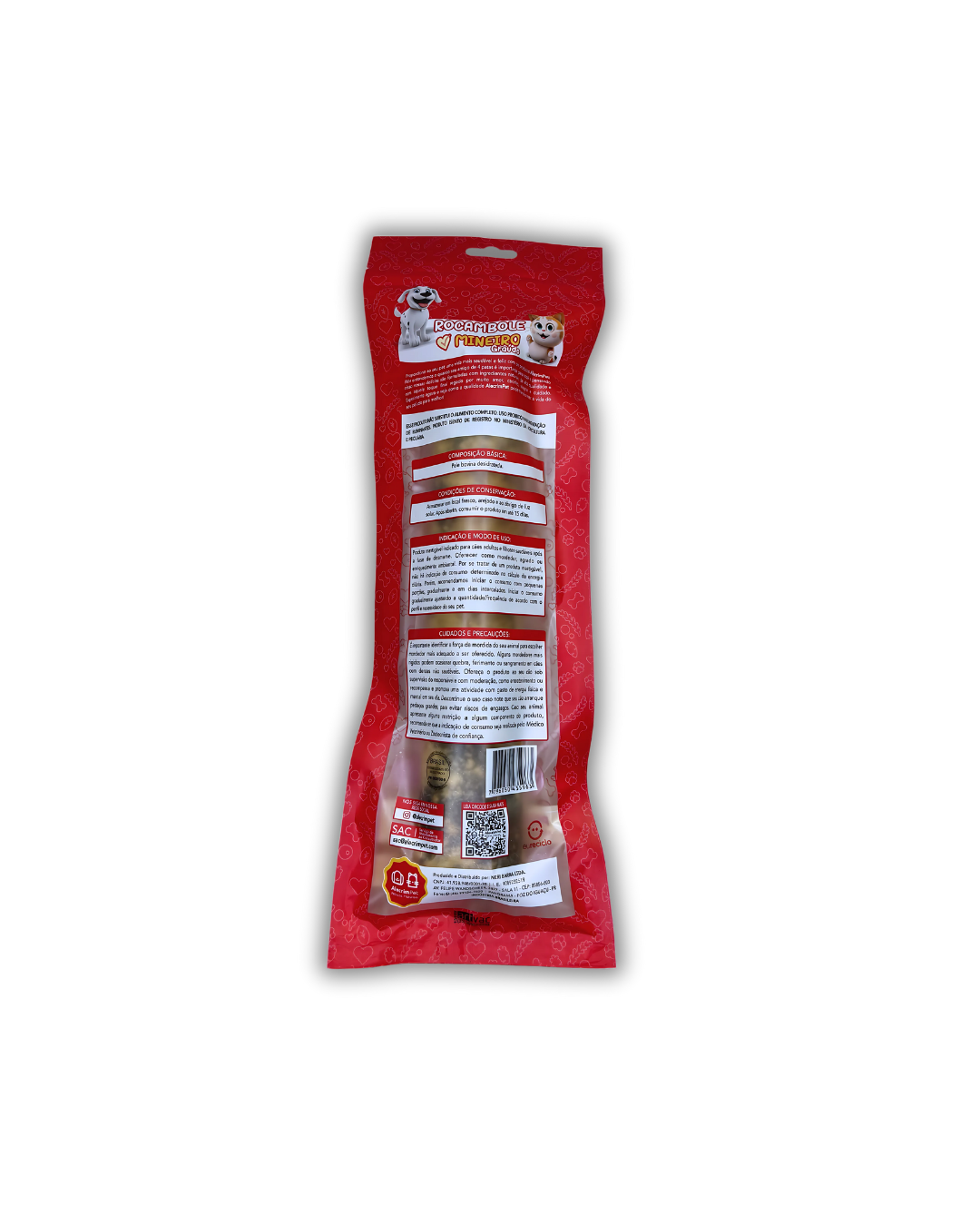 Rocambole Graúdo / Pele bovina enrolada - Alecrim Pet