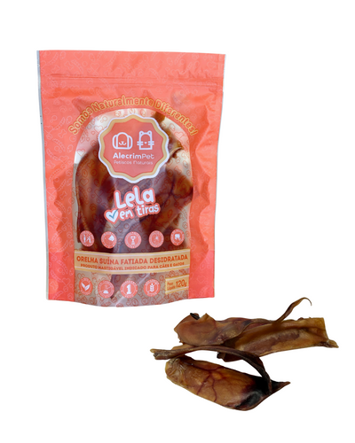 Lela Suína / Orelha suína picada - Alecrim Pet